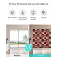 thumbnail image 5 of Red Plaid Valentine's Day Window Privacy Film Stained Glass Window Film Decorative Windows Cover Static Windows Cling for Glass Door Checkered Farmhouse Valentines Stickers for Bathroom 19.6"x39.3", 5 of 7