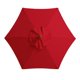 thumbnail image 1 of Toldo Hexagonal de playa impermeable de 2 m, sombrilla de protección UV para jardín al aire libre, cubierta de sombrilla sin soporte para sombrilla (rojo), 1 of 2
