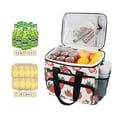 thumbnail image 2 of FORMRS Insulated Cooler Bag 24 Cans Capacity Soft Leakproof Lunch Box with Side Pockets, Strawberry, 2 of 7