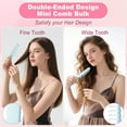thumbnail image 2 of OPALESQUE 10pcs Foldable Hair Brush, Travel Comb for Women, Folding Hair Brush Double Headed for Women Men Family School Travel Car Gym Bag Purse（Pink&Blue), 2 of 6