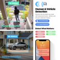 thumbnail image 3 of Camara de Seguridad IP Amcrest IP8M-T2599EW-AI-V3 Ultra HD 4K 8MP PoE Exterior Vision Nocturna 30m IP67, 3 of 5