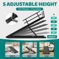 thumbnail image 3 of MOPHOTO Adjustable Height 45" Long Wooden Pet Ramp, Black, 200 lb Limit, 3 of 10
