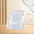 thumbnail image 6 of koolsoo Acrylic Brochure Holder Display Stand Desk or Wall Mount Table Stand Pamphlet Holder for Pamphlets Menu Booklets Office Hotel A5 2 Tier, 6 of 8