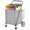 Grey + oxford fabric + Metal#722, variant on Foldable Utility Shopping Cart with Double Basket, 360° Swivel Wheels, Grocery Cart on Wheels for Laundry and Shopping, Grey