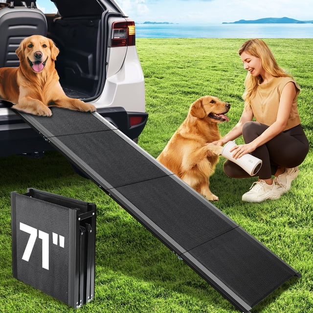 Rampa para perros PALATALA para coche extralarga, 180 x 43 cm, hasta 113 kg