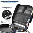 thumbnail image 4 of FORMRS Zipper Binder with Shoulder Strap 2-inch Ring 500 Sheet Capacity File Bag, Pink Stripes, 4 of 5