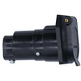 6-24V 7 Way Blade Connector Socket with Spring Loaded Dust Cover for ...