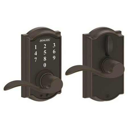 UPC 043156434381 product image for Schlage Touch Keyless Touchscreen Accent Lever with Camelot Trim | upcitemdb.com