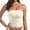 White, variant on POROPL Tube Top Women Long Seamless Padded Tops(Green,1 Pack,Size S-XL)