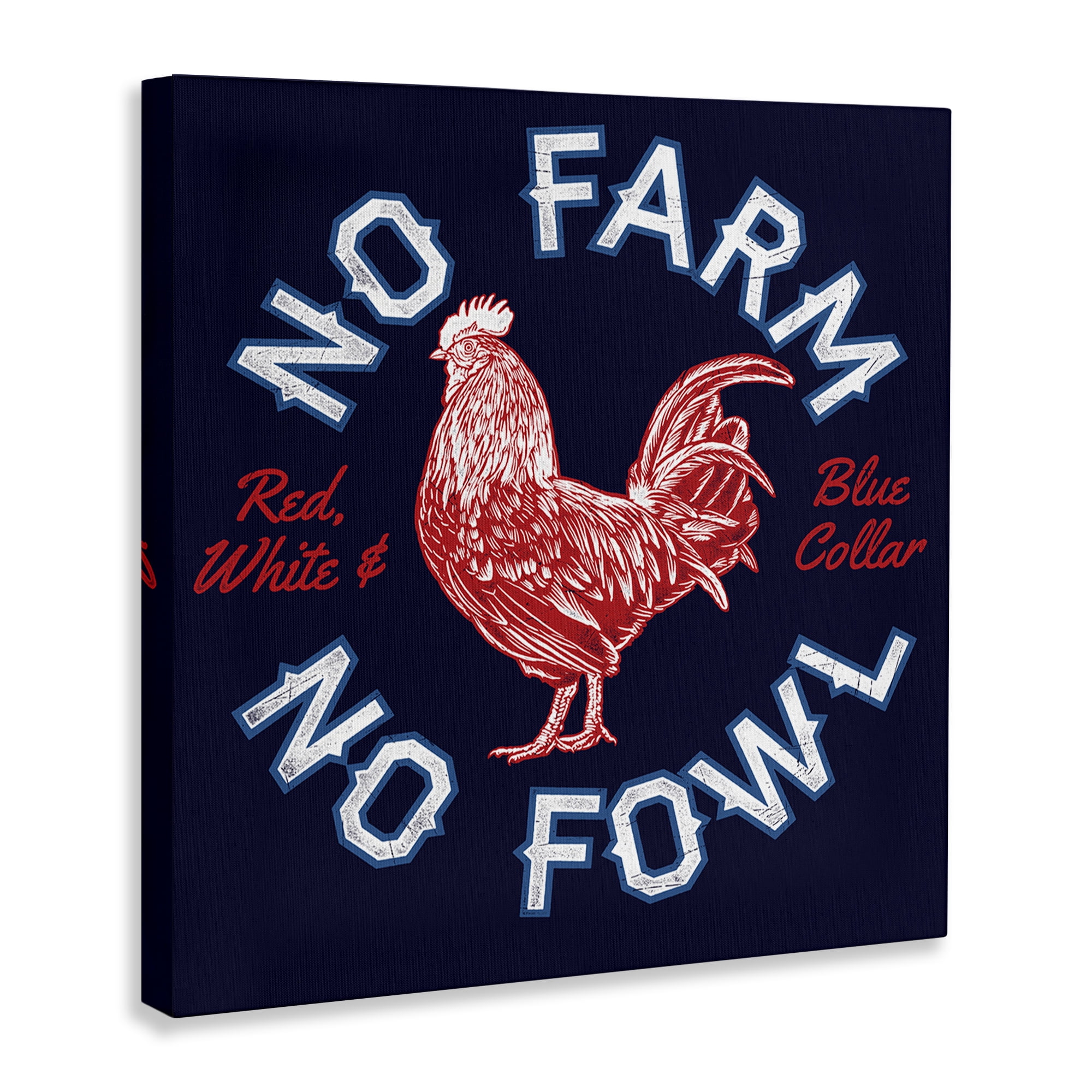 Stupell Industries No Farm or Fowl Animals Painting Wrapped Canvas Art Print Wall Art, 36 x 36