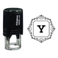 thumbnail image 1 of Printtoo Square Swirl Border Alphabet Y Monogram Initial Self Inking Rubber Stamp Office Stationary, 1 of 3
