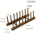 thumbnail image 5 of Bamboo Wooden Dish Rack Plates Holder Organizer Drainer Kitchen Storage Cabinet Organizer for Dish Plate Bowl Cup Pot Lid Cutting Board, 5 of 8