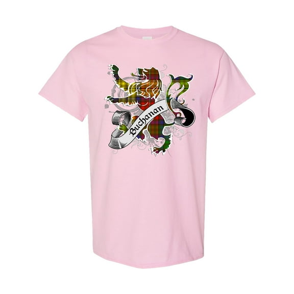 Inktastic Buchanan Tartan Lion T-Shirt
