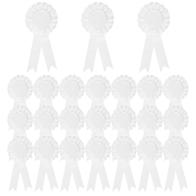 Uxcell 24 Pcs Cintas de Premio 1er, 2do, 3er Lugar Ganador Cinta de Rosa, Blanco