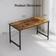 thumbnail image 6 of DESINO 47 inch Computer Desk, Home Office Desk, Modern Simple Style PC Table for Home, Office, Study, Writing, Rustic Brown, 6 of 6