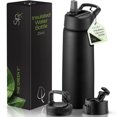 thumbnail image 1 of Botella de agua SiPx de acero inoxidable con triple aislamiento de 750 ml, 1 of 8