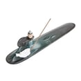 thumbnail image 2 of 1pc Ceramic Moon Rabbit Backflow Incense Burner Incense Stick Holder, Home Decor (Without Incense), 2 of 6