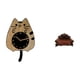 thumbnail image 1 of Reloj de pared,Reloj de pared decorativo con forma de gato para sala de estar silenciosa,Reloj de pared de madera,decoración moderna,Sofá miniatura para muñecas,Muebles para casa de, 1 of 8