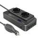 thumbnail image 2 of 200w Car Inverter, Voltage Converter 12v To 220v With Smart Time Display Lcd, 2 Sockets And 4 Usb C -ys, 2 of 4