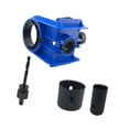 thumbnail image 4 of Kit de instalación de cerradura de puerta con 2 bujes ajustables para puertas de madera, máquina de mortaja, abridor de agujeros para cerraduras de Azul, 4 of 9