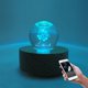 thumbnail image 2 of Minialtavoz de madera maciza creativo con Bluetooth y audio inteligente para exteriores, luminoso, con base de luz nocturna, 2 of 5