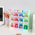 thumbnail image 4 of FaLX Pen Holder Multifunctional 45 Degrees Inclined Plastic Transparent Pencil Makeup Cosmetics Storage Box for Home, 4 of 7