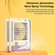 thumbnail image 3 of Kearding Ventilador de niebla 3 modos Refrigerador portátil ajustable Aire acondicionado de refrigeración Accesorios para electrodomésticos Rosado, 3 of 6