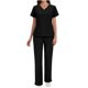 thumbnail image 5 of TaTaai Women Short Sleeve V-Neck Nursing Scrub Set Solid Color with Pockets Medical Uniform Top & Bottoms Ladies Clinic Work Daily Wear Soft Breathable No Fading Versatile Outfit Gift, 5 of 7