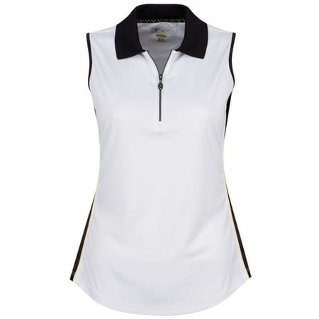 - Greg Norman ML75 Sleeveless Zip Color Blocked Golf Polo 2017 Womens