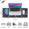 thumbnail image 5 of Long Mouse Pads for Desk,Black Cartoon Unicorn Rainbow Desk Mats on Top Of Desks, Desk Mouse Pad Extra Large with 3mm Non-Slip Base and Stitched Edge for Gaming,Office,Work,Home 31.5"x11.8", 5 of 6