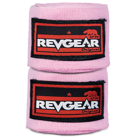 Revgear Pro Series Elastic Hand Wraps | with Full Width Anti-Lift Enclosure |  2"x 120"