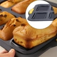 thumbnail image 2 of Silicone Mini Loaf Pan with Metal Frame 8 Cavities NonStick Brownie Tray, 2 of 9