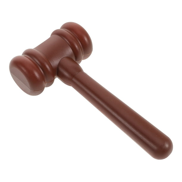 Mazo de plástico para niños, juguete de juez, martillo pequeño de plástico, juguete para juego de rol, accesorio para disfraz de fiesta de Halloween, mini mazo de plástico
