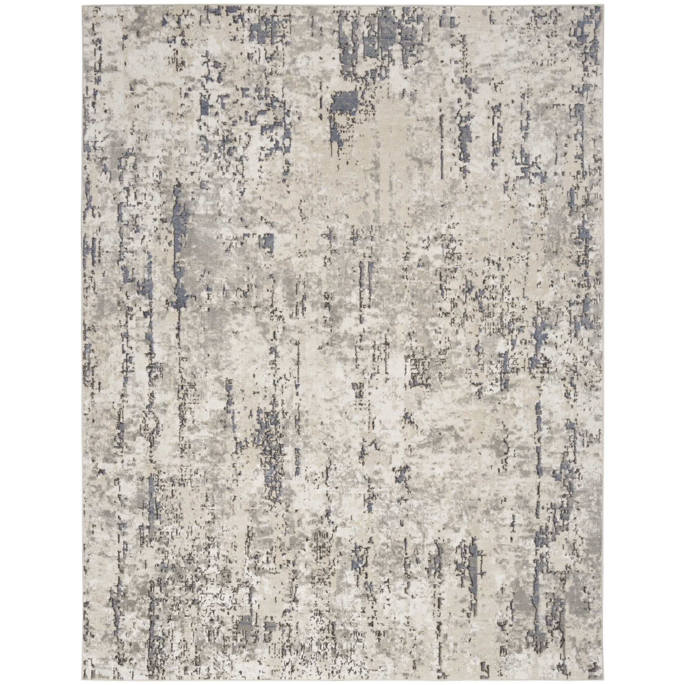 Nourison Concerto 7' x 10' Ivory Blue Grey Modern Indoor Rug