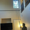thumbnail image 5 of 20 Foot High Ceiling Fan Duster with 5-12ft Extension Pole, Extendable Reusable Cobweb, Feather, Window Cleaning Squeegee Kit, 5 of 9