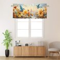 thumbnail image 2 of Hummingbird Printed Window Curtains Valances for Kitchen Sunflower Bird Country Watercolor Plant Nature Privacy Decorative Rod Pocket Short Window Valance Curtains 54 by 18 in, 1 Panel, 2 of 6