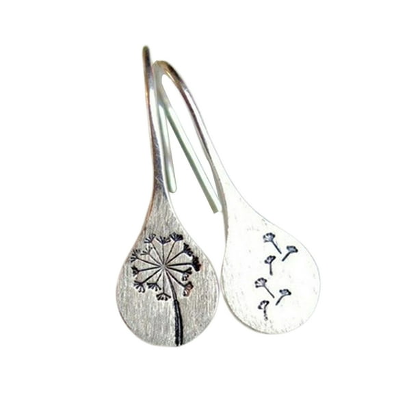 Ayyufe Simple Dandelion Silver-plated Ladies Earrings