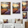 thumbnail image 4 of Designart "Sunrise Over The Countryside In Provence II" Countryside Floater Framed Wall Art Prints, 4 of 5