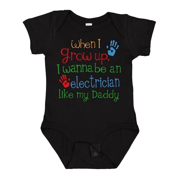 Inktastic Electrician Like Daddy Boys or Girls Baby Bodysuit
