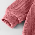 thumbnail image 6 of Mifsaly Infant Baby Sweater Bodysuits Chunky Cable Knit Crewneck Rompers Boys Girls Fall Winter Casual Daily Clothes, 6 of 7