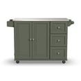 thumbnail image 4 of Homestyles Dolly Madison Engineered Wood Kitchen Cart in Sage Green/Nickel, 4 of 15