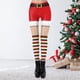 thumbnail image 3 of Leggings ajustados con estampado navideño para mujer, mallas elásticas, informales, para correr y deportes C, 3 of 8