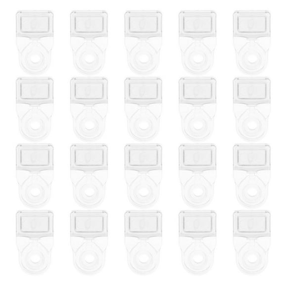 UPOUART 30Pcs Mirror Clips for Wall Acrylic Glass Door Retainer Clips with Screws for Stable Wardrobe Doors