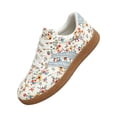 thumbnail image 3 of Willtoo Women's Ditsy Floral Casual Flat Lace-Up Sneakers, Versatile Sporty Autumn Walking Shoes, Cute Floral Print Tennis, 3 of 6