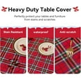 thumbnail image 4 of Rectangle Plastic Tablecloth, 100% Waterproof Oil-Proof Checkered PVC Table Cloths, Heavy Duty Vinyl Table Covers for Dining, Camping, Picnic, Outdoor - 52 x 78 Inch, Blue Checkered, 4 of 6