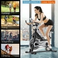 thumbnail image 3 of Spaco Exercise Bike Stationary Cycling Bike with 40 Lbs Flywheel, Stair Stepper, Total Body Fitness Cross Trainer, 3 of 12
