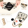 thumbnail image 2 of FORMRS Womens Shoulder Bag with Chain Strap Clutch Purse Cute Tote Handbag, Small Black Flowers, 2 of 7