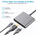 thumbnail image 2 of Adaptador Tipo C A Hdmi 4k Convertidor Hub Usb 3.0 3 En 1, 2 of 5