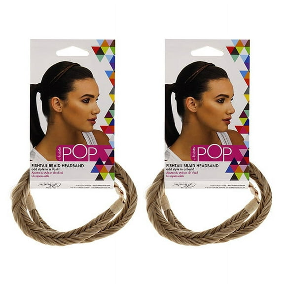 Hairdo Pop Fishtail Braid Headband - R14 88H Golden Wheat - Pack of 2 Hair Band 1 Pc