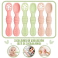 thumbnail image 3 of Juego de Cucharas Masticables Silicona Pequeños para Bebé, 3 of 7